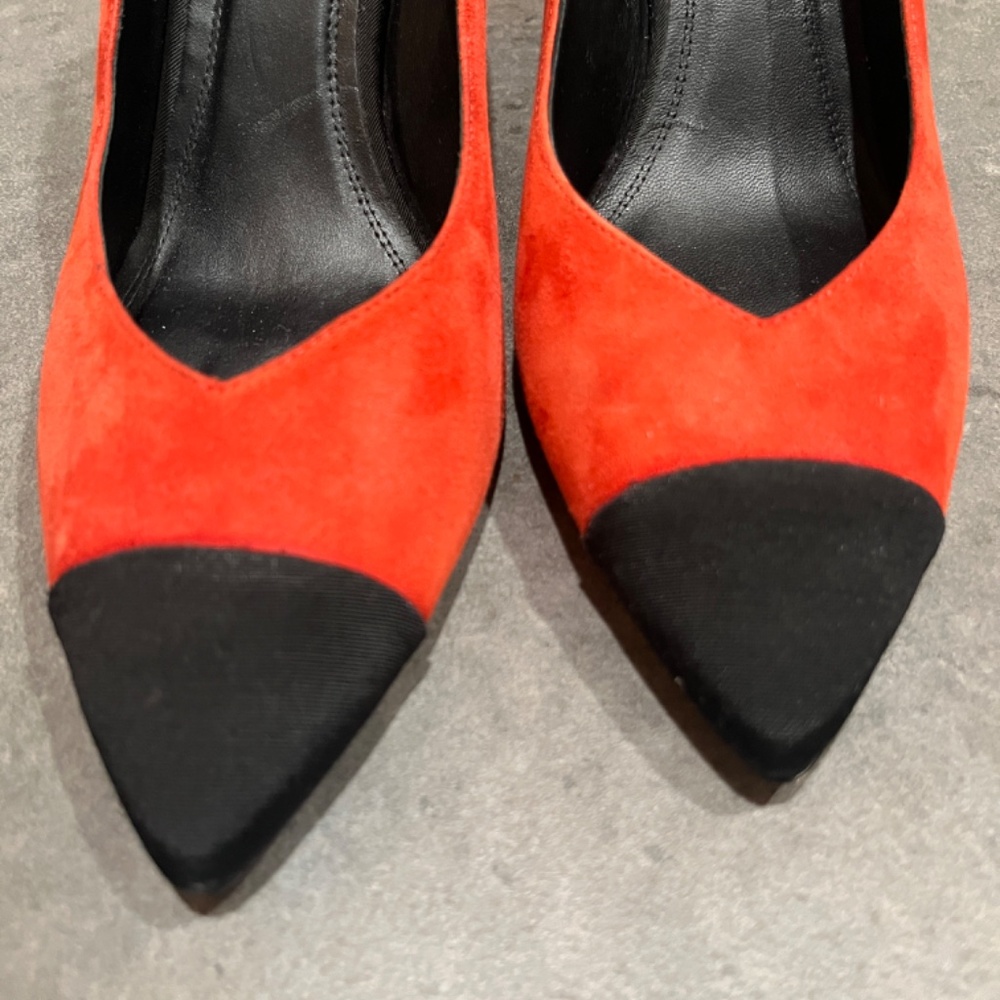 Sandro Orange and Black Heels - Picture 14 of 14